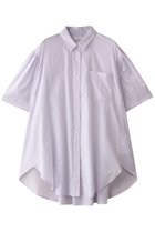 【ミディウミソリッド/MIDIUMISOLID】のhalf slv wide shirt シャツ purple|ID:prp329100004595122