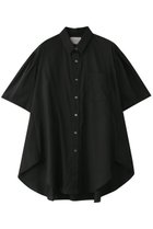 【ミディウミソリッド/MIDIUMISOLID】のhalf slv wide shirt シャツ black|ID:prp329100004595122