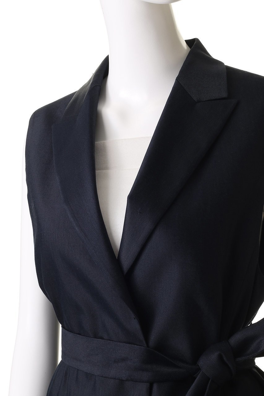 【アナイ/ANAYI】のリネンストレッチロングジレ 人気、トレンドファッション・服の通販 founy(ファニー) 　ファッション　Fashion　レディースファッション　Fashion for Women　アウター　Coat / Outerwear Collection　レディースジャケット・軽アウター　Jackets　ジャケット　Jacket, Outerwear　ストレッチ　Stretch, Stretchy Fabric　ベスト　Vest, Waistcoat　リネン　Linen, Linen Fabric　リボン　Ribbon, Bow　ロング　Long, Long-Length　エレガント 上品　Elegant　今季　This Season, Current Season　再入荷　Restock / Back in Stock　夏　Summer　other-5|ID: prp329100004595123 ipo3291000000035051952