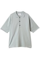 【ミディウミソリッド/MIDIUMISOLID】のpolo knitted PO.M プルオーバー l.blue|ID:prp329100004595127