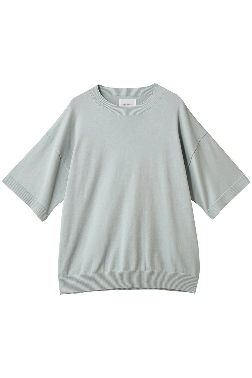 【ミディウミソリッド/MIDIUMISOLID】のh/slv knitted PO.M プルオーバー インテリア・キッズ・メンズ・レディースファッション・服の通販 founy(ファニー) 　ファッション　Fashion　レディースファッション　Ladies' Fashion Online　トップス・カットソー　Tops/Tshirt　ニット　Knit Tops　プルオーバー　Pullover　ベーシック　Basic　半袖　Short Sleeve　NEW・新作・新着・新入荷　New Arrivals　l.blue|ID: prp329100004595128 ipo3291000000032648834