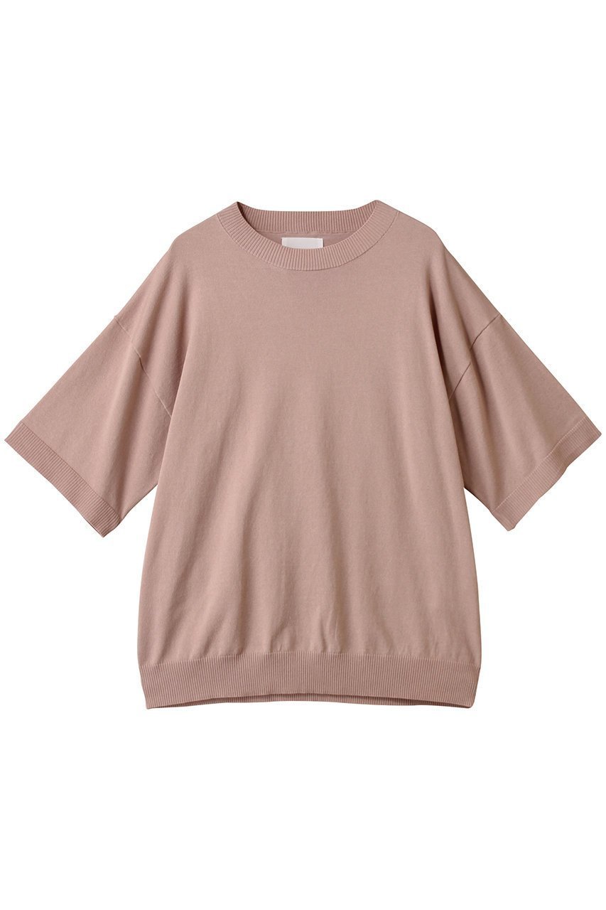 【ミディウミソリッド/MIDIUMISOLID】のh/slv knitted PO.M プルオーバー インテリア・キッズ・メンズ・レディースファッション・服の通販 founy(ファニー) 　ファッション　Fashion　レディースファッション　Ladies' Fashion Online　トップス・カットソー　Tops/Tshirt　ニット　Knit Tops　プルオーバー　Pullover　ベーシック　Basic　半袖　Short Sleeve　NEW・新作・新着・新入荷　New Arrivals　pink|ID: prp329100004595128 ipo3291000000032648835