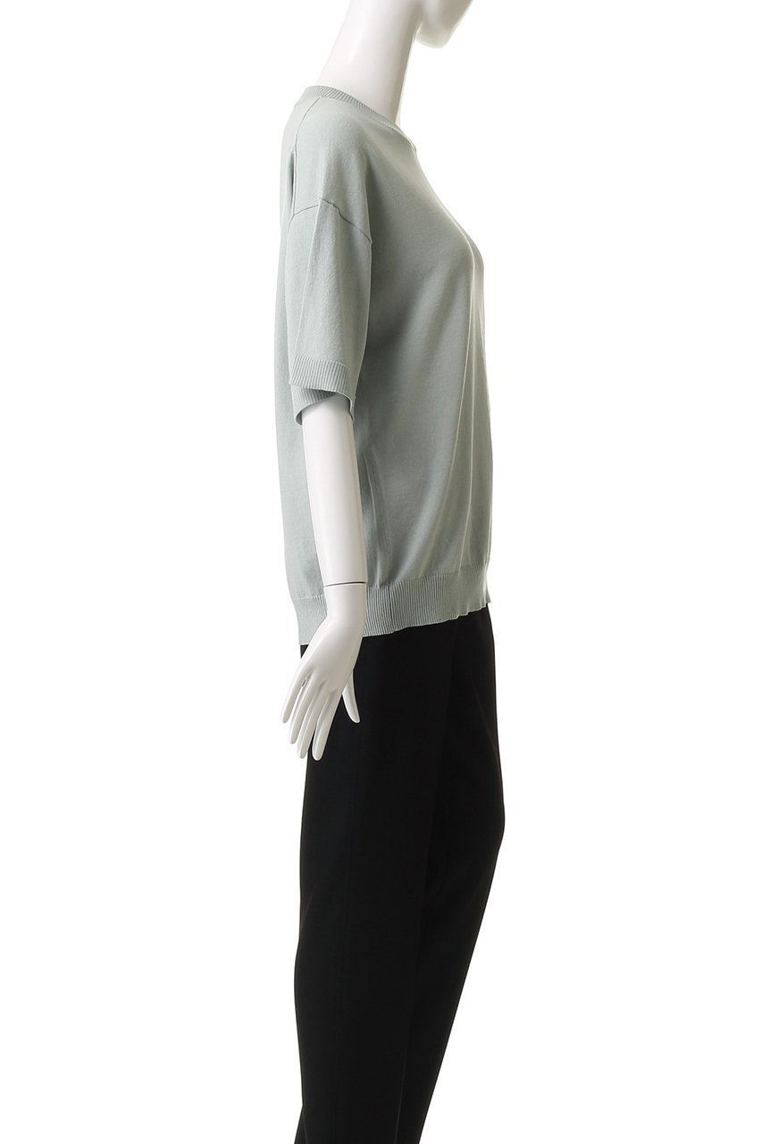 【ミディウミソリッド/MIDIUMISOLID】のh/slv knitted PO.M プルオーバー 人気、トレンドファッション・服の通販 founy(ファニー) 　ファッション　Fashion　レディースファッション　Fashion for Women　トップス・カットソー　Cut & Sew Tops　ニット　Knit Tops & Sweaters　カジュアルプルオーバー・ニットトップス　Pullovers & Knit Tops / Casual Pullovers　ベーシック　Basic, Essential　半袖　Short Sleeve, Half Sleeve　other-3|ID: prp329100004595128 ipo3291000000035066210