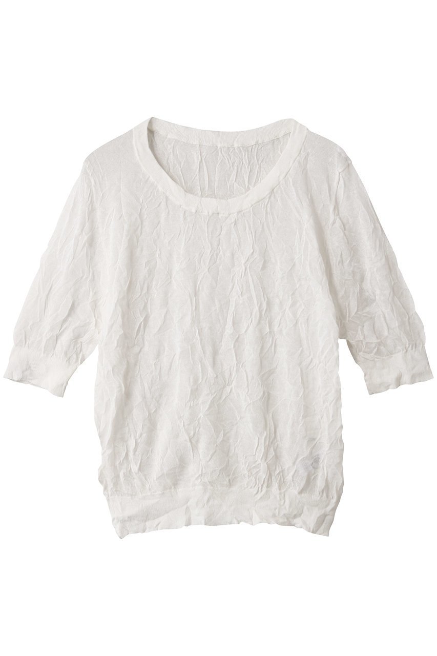 【ミディウミソリッド/MIDIUMISOLID】のsheer washer short PO プルオーバー インテリア・キッズ・メンズ・レディースファッション・服の通販 founy(ファニー) 　ファッション　Fashion　レディースファッション　Ladies' Fashion Online　トップス・カットソー　Tops/Tshirt　ニット　Knit Tops　プルオーバー　Pullover　シンプル　Simple　リネン　Linen　ワッシャー　Washer　エレガント 上品　Elegant　NEW・新作・新着・新入荷　New Arrivals　off white|ID: prp329100004595129 ipo3291000000032648845