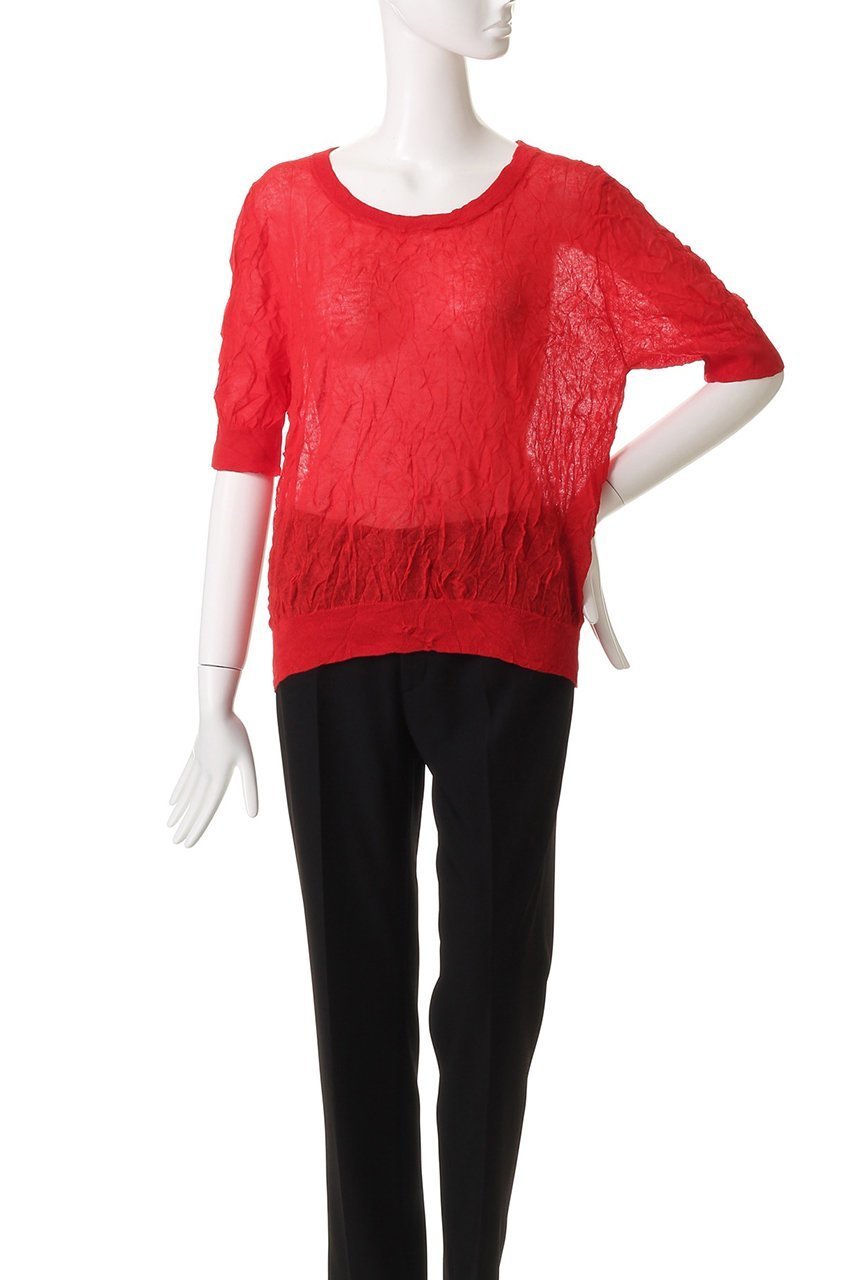 【ミディウミソリッド/MIDIUMISOLID】のsheer washer short PO プルオーバー 人気、トレンドファッション・服の通販 founy(ファニー) 　ファッション　Fashion　レディースファッション　Fashion for Women　トップス・カットソー　Cut & Sew Tops　ニット　Knit Tops & Sweaters　カジュアルプルオーバー・ニットトップス　Pullovers & Knit Tops / Casual Pullovers　シンプル　Simple, Minimal　リネン　Linen, Linen Fabric　ワッシャー　Washer, Crinkled Finish　エレガント 上品　Elegant　other-2|ID: prp329100004595129 ipo3291000000035923578