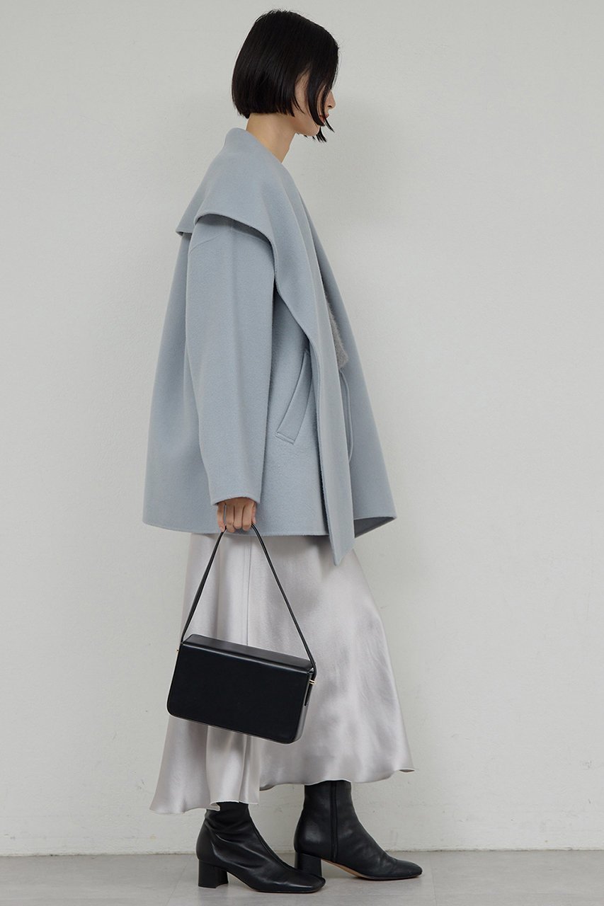 【ガリャルダガランテ/GALLARDAGALANTE】のリバーショールコート 人気、トレンドファッション・服の通販 founy(ファニー) 　ファッション　Fashion　レディースファッション　Fashion for Women　アウター　Coat / Outerwear Collection　コート・ロングコート・ピーコート　Long Coats, Peacoats & More　イエロー　Yellow　ショート　Short, Short Length　ショール　Shawl, Wrap　バランス　Balance, Style Balance　エレガント 上品　Elegant　人気　Popular, Best Seller　再入荷　Restock / Back in Stock　定番　Standard, Basic Item　other-3|ID: prp329100004595131 ipo3291000000035506067