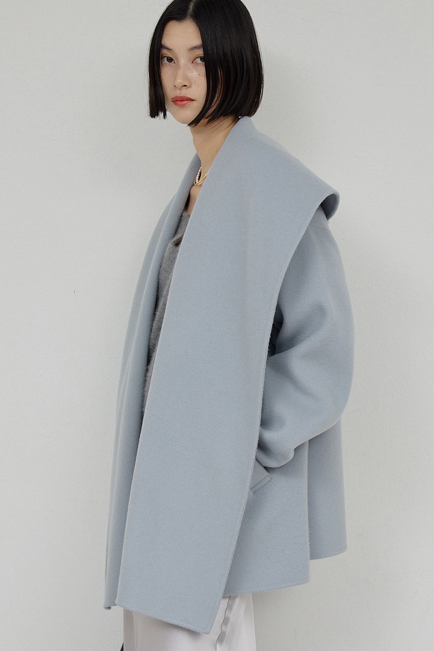 【ガリャルダガランテ/GALLARDAGALANTE】のリバーショールコート 人気、トレンドファッション・服の通販 founy(ファニー) 　ファッション　Fashion　レディースファッション　Fashion for Women　アウター　Coat / Outerwear Collection　コート・ロングコート・ピーコート　Long Coats, Peacoats & More　イエロー　Yellow　ショート　Short, Short Length　ショール　Shawl, Wrap　バランス　Balance, Style Balance　エレガント 上品　Elegant　人気　Popular, Best Seller　再入荷　Restock / Back in Stock　定番　Standard, Basic Item　other-7|ID: prp329100004595131 ipo3291000000035506072