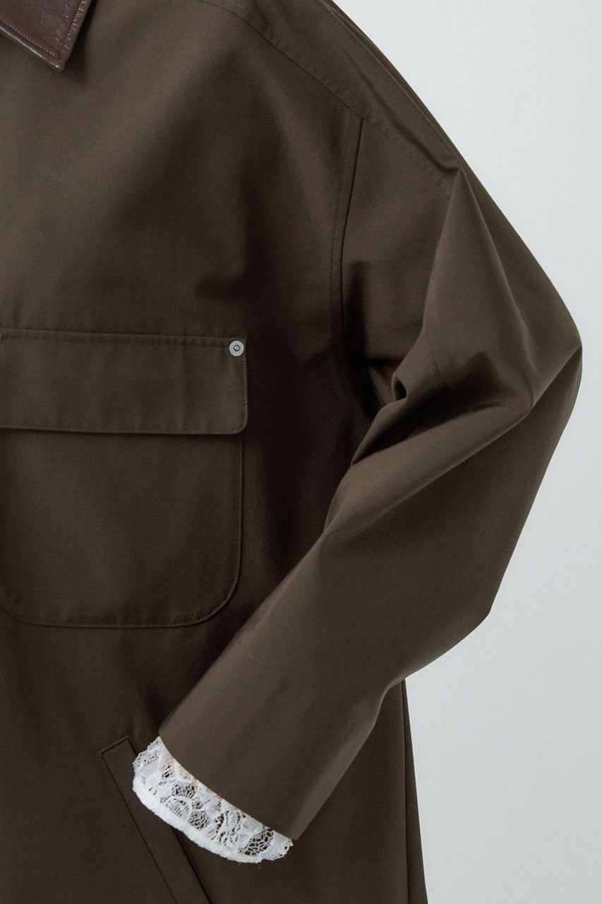 【カオス/Chaos】の【VACHEMENT】ステンカラーコート 人気、トレンドファッション・服の通販 founy(ファニー) 　ファッション　Fashion　レディースファッション　Ladies' Fashion Online　アウター　Coat Outerwear　コート　Coats　ショート　Short　シンプル　Simple　フラップ　Flap　ポケット　Pocket　人気　Popularity　別注　Special Order　NEW・新作・新着・新入荷　New Arrivals　other-8|ID: prp329100004595147 ipo3291000000032649020