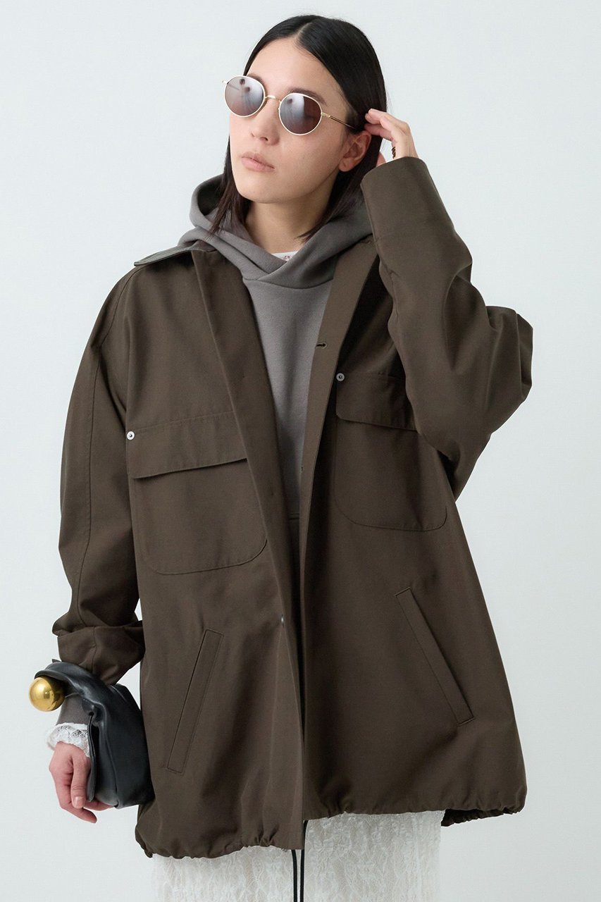 【カオス/Chaos】の【VACHEMENT】ステンカラーコート インテリア・キッズ・メンズ・レディースファッション・服の通販 founy(ファニー) 　ファッション　Fashion　レディースファッション　Fashion for Women　アウター　Coat / Outerwear Collection　コート・ロングコート・ピーコート　Long Coats, Peacoats & More　ショート　Short, Short Length　シンプル　Simple, Minimal　フラップ　Flap, Flap Pocket　ポケット　Pocket, Pocket Detail　人気　Popular, Best Seller　別注　Limited Edition, Custom Order　ダークブラウン|ID: prp329100004595147 ipo3291000000035764762