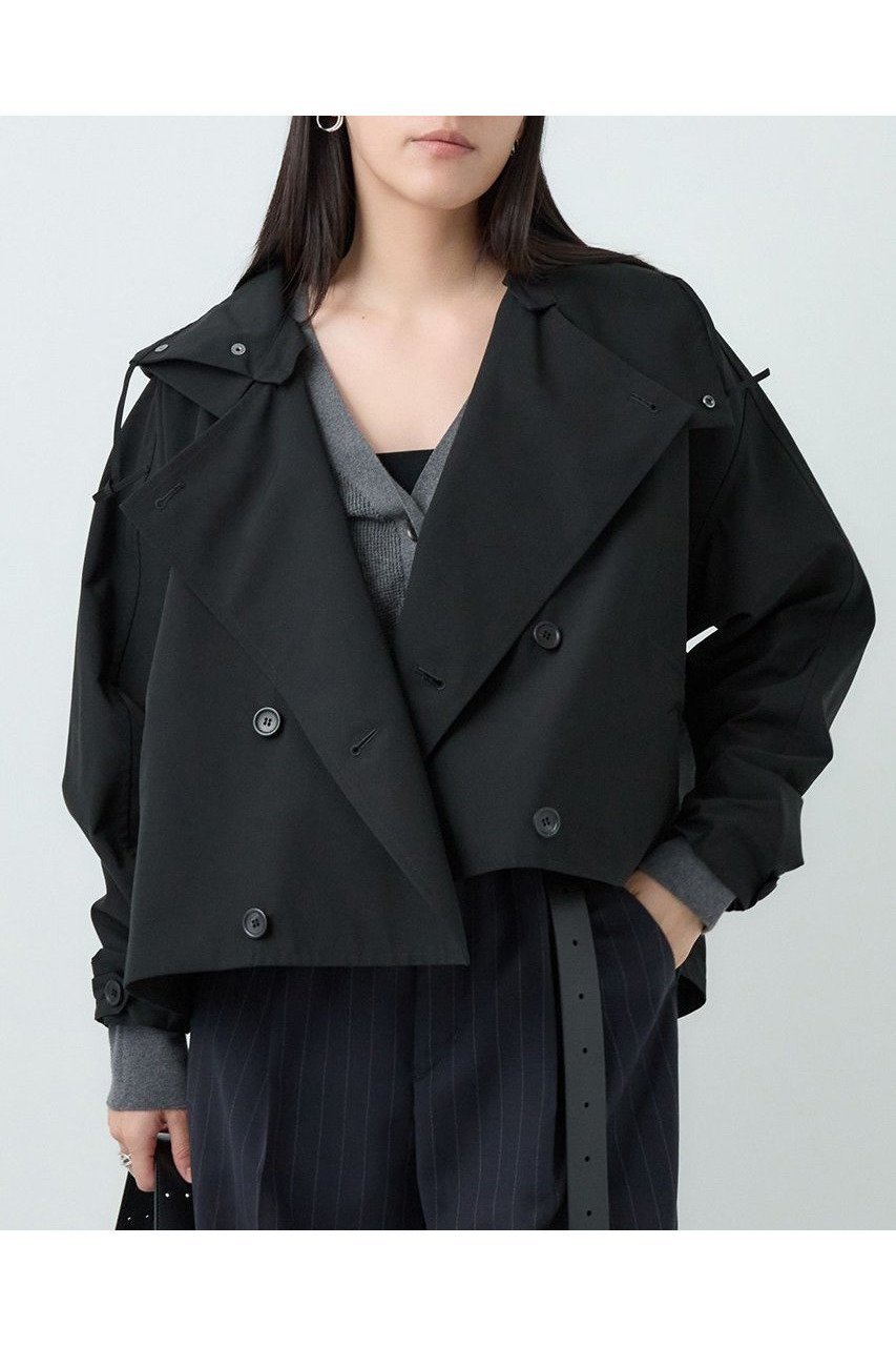 【カオス/Chaos】の【VACHEMENT】ショートトレンチコート 人気、トレンドファッション・服の通販 founy(ファニー) 　ファッション　Fashion　レディースファッション　Ladies' Fashion Online　アウター　Coat Outerwear　コート　Coats　トレンチコート　Trench Coats　ショート　Short　タフタ　Taffeta　トレンチ　Trench　人気　Popularity　別注　Special Order　定番　Standard　NEW・新作・新着・新入荷　New Arrivals　無地　Plain Color　 other-1|ID: prp329100004595148 ipo3291000000032649021