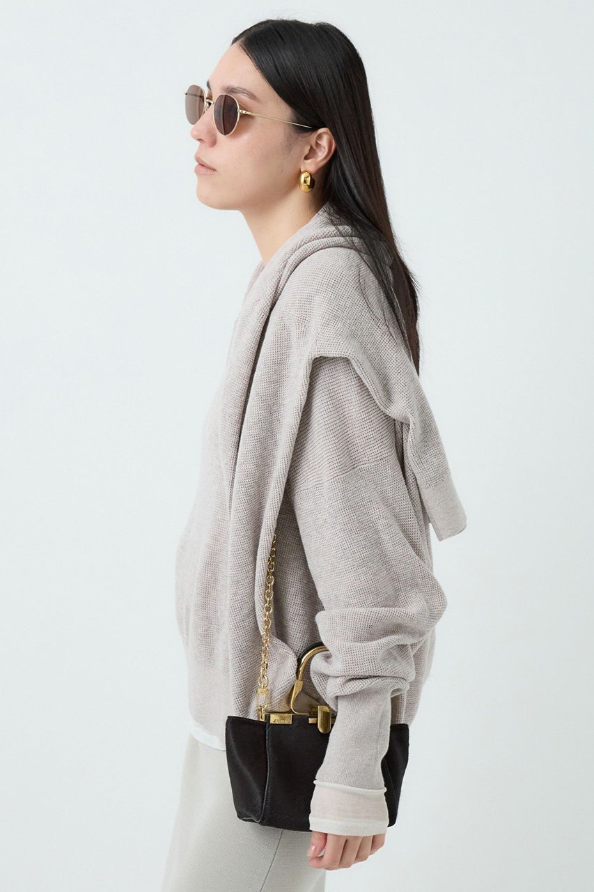 【カオス/Chaos】のハースニットプルオーバー 人気、トレンドファッション・服の通販 founy(ファニー) 　ファッション　Fashion　レディースファッション　Fashion for Women　トップス・カットソー　Cut & Sew Tops　ニット　Knit Tops & Sweaters　カジュアルプルオーバー・ニットトップス　Pullovers & Knit Tops / Casual Pullovers　なめらか　Smooth, Silky Texture　スウェット / スエット　Sweatshirt, Sweatwear　ワッフル　Waffle, Waffle Knit　エレガント 上品　Elegant　other-6|ID: prp329100004595150 ipo3291000000035632752