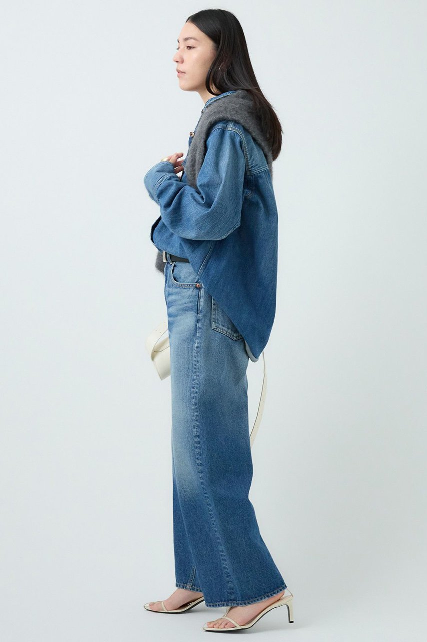 【カオス/Chaos】の【WHY NOT NOW】リバーランチデニムシャツ 人気、トレンドファッション・服の通販 founy(ファニー) 　ファッション　Fashion　レディースファッション　Fashion for Women　トップス・カットソー　Cut & Sew Tops　シャツ・ブラウス・オフィスカジュアル　Elegant Blouses & Button-Ups　ストレート　Straight, Straight Cut　スリーブ　Sleeve, Long Sleeve / Short Sleeve　デニム　Denim, Jeans Material　ロング　Long, Long-Length　ワーク　Workwear, Utility Style　羽織　Haori, Light Jacket　other-3|ID: prp329100004595153 ipo3291000000035531344