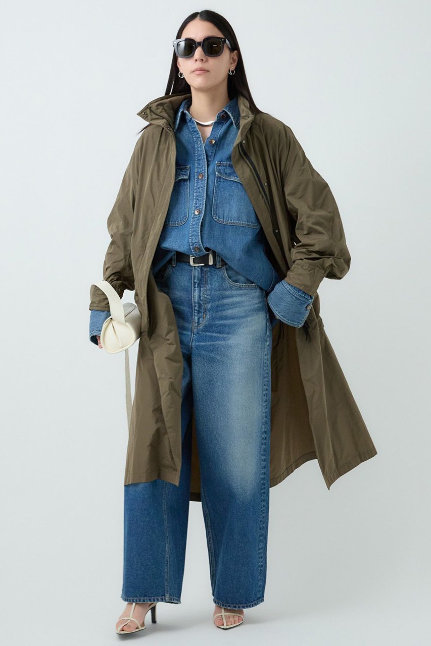 【カオス/Chaos】の【WHY NOT NOW】リバーランチデニムシャツ 人気、トレンドファッション・服の通販 founy(ファニー) 　ファッション　Fashion　レディースファッション　Fashion for Women　トップス・カットソー　Cut & Sew Tops　シャツ・ブラウス・オフィスカジュアル　Elegant Blouses & Button-Ups　ストレート　Straight, Straight Cut　スリーブ　Sleeve, Long Sleeve / Short Sleeve　デニム　Denim, Jeans Material　ロング　Long, Long-Length　ワーク　Workwear, Utility Style　羽織　Haori, Light Jacket　other-5|ID: prp329100004595153 ipo3291000000035531346