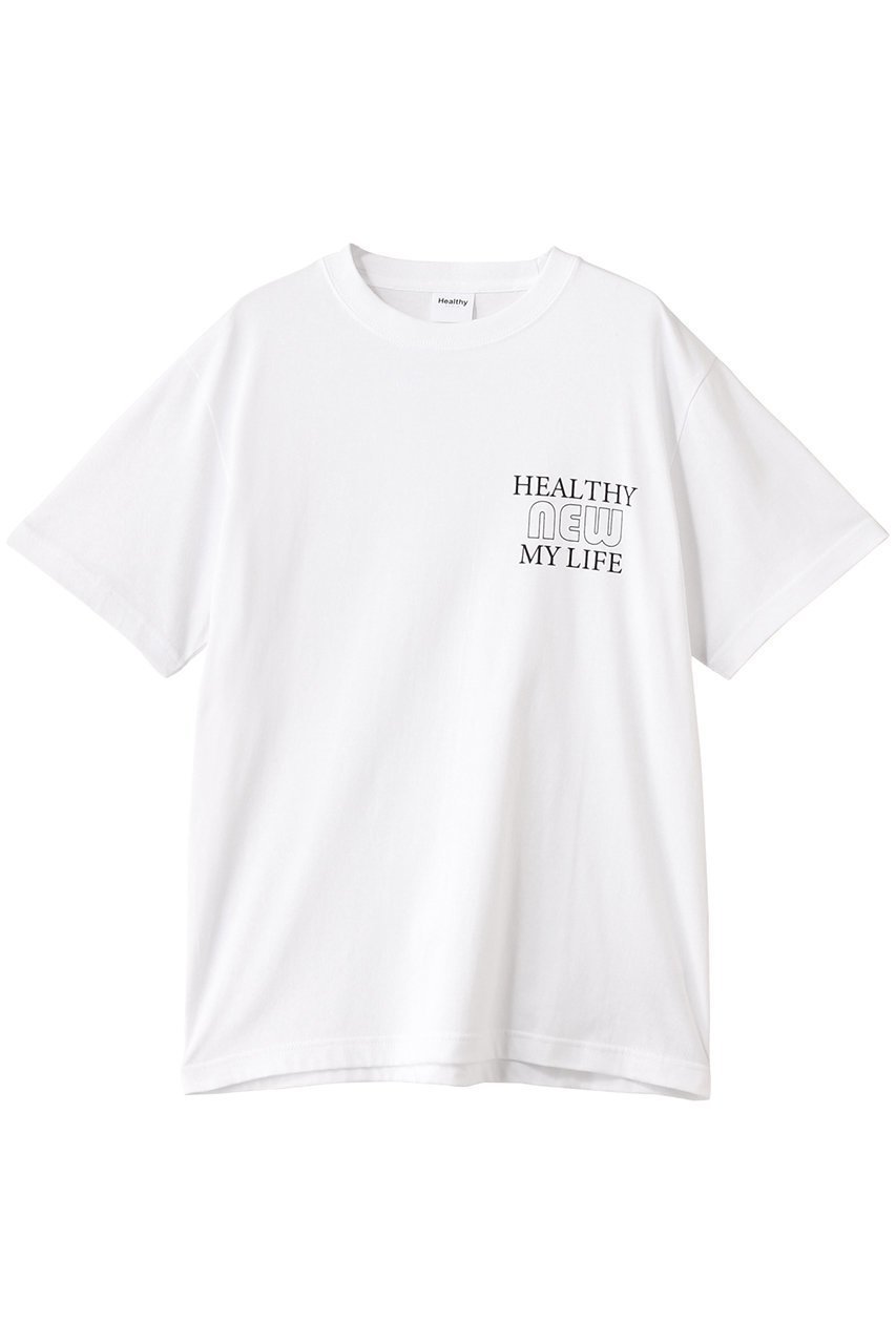 【ヘルシーデニム/Healthy Denim】のHealthy New My Life Tシャツ インテリア・キッズ・メンズ・レディースファッション・服の通販 founy(ファニー) 　ファッション　Fashion　レディースファッション　Ladies' Fashion Online　トップス・カットソー　Tops/Tshirt　シャツ/ブラウス　Shirts/Blouses　ロング / Tシャツ　T-Shirts　カットソー　Cut and Sewn　2025年　2025　2025-2026秋冬・A/W　Aw/Autumn/Winter/Fw/Fall/2025-2026　カーゴパンツ　Cargo Pants　ショート　Short　スリーブ　Sleeve　デニム　Denim　ワイド　Wide　A/W・秋冬　Aw・Autumn/Winter・Fw・Fall-Winter　White|ID: prp329100004596196 ipo3291000000032661748