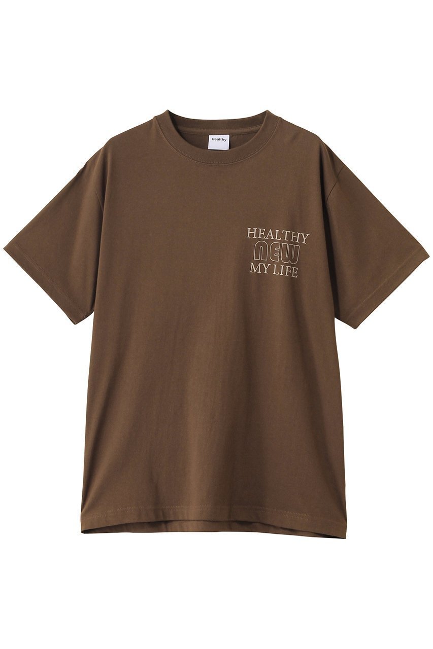 【ヘルシーデニム/Healthy Denim】のHealthy New My Life Tシャツ インテリア・キッズ・メンズ・レディースファッション・服の通販 founy(ファニー) 　ファッション　Fashion　レディースファッション　Ladies' Fashion Online　トップス・カットソー　Tops/Tshirt　シャツ/ブラウス　Shirts/Blouses　ロング / Tシャツ　T-Shirts　カットソー　Cut and Sewn　2025年　2025　2025-2026秋冬・A/W　Aw/Autumn/Winter/Fw/Fall/2025-2026　カーゴパンツ　Cargo Pants　ショート　Short　スリーブ　Sleeve　デニム　Denim　ワイド　Wide　A/W・秋冬　Aw・Autumn/Winter・Fw・Fall-Winter　Dark Brown|ID: prp329100004596196 ipo3291000000032661749