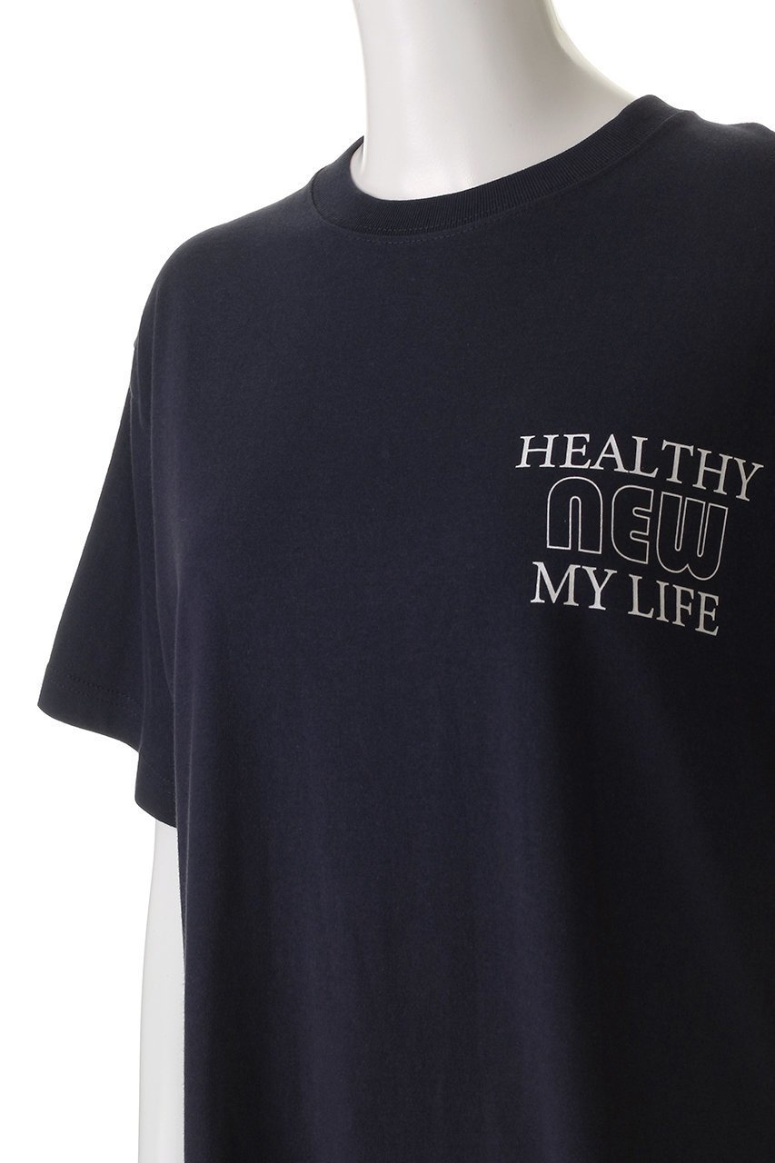 【ヘルシーデニム/Healthy Denim】のHealthy New My Life Tシャツ 人気、トレンドファッション・服の通販 founy(ファニー) 　ファッション　Fashion　レディースファッション　Ladies' Fashion Online　トップス・カットソー　Tops/Tshirt　シャツ/ブラウス　Shirts/Blouses　ロング / Tシャツ　T-Shirts　カットソー　Cut and Sewn　2025年　2025　2025-2026秋冬・A/W　Aw/Autumn/Winter/Fw/Fall/2025-2026　カーゴパンツ　Cargo Pants　ショート　Short　スリーブ　Sleeve　デニム　Denim　ワイド　Wide　A/W・秋冬　Aw・Autumn/Winter・Fw・Fall-Winter　other-5|ID: prp329100004596196 ipo3291000000032661754