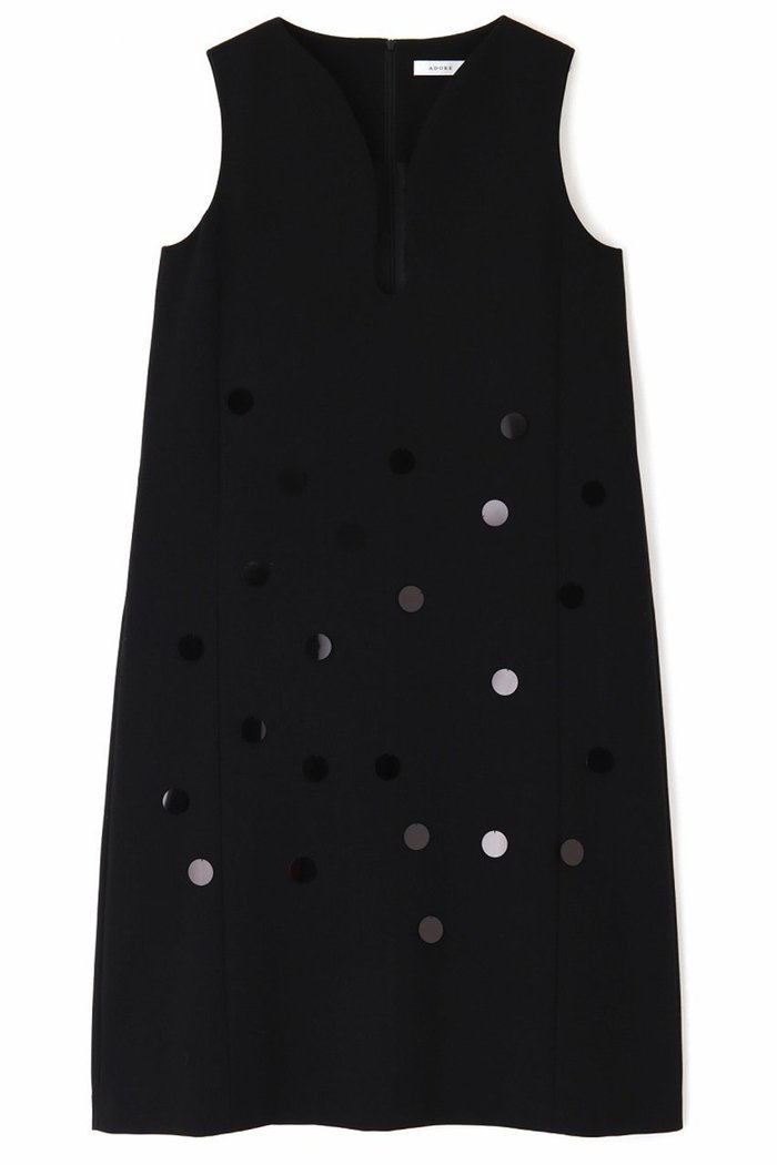 【アドーア/ADORE】のスポンジーダブルクロスワンピース インテリア・キッズ・メンズ・レディースファッション・服の通販 founy(ファニー) https://founy.com/ ファッション Fashion レディースファッション Ladies' Fashion Online ワンピース Dress チュニック Tunic ダブル Double チュニック Tunic ドット Dot ランダム Random ロング Long エレガント 上品 Elegant 再入荷 Restock/Back In Stock/Re Arrival |ID: prp329100004596205 ipo3291000000032661972