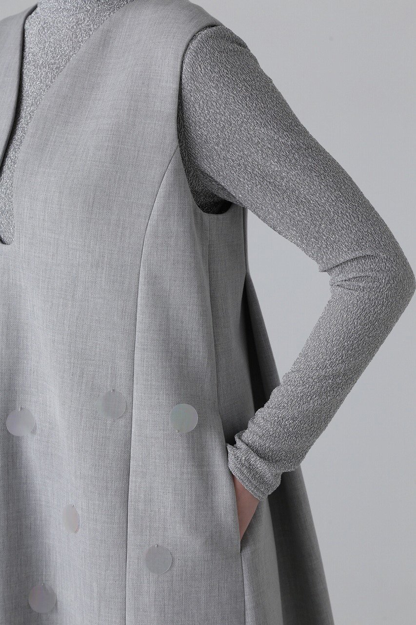 【アドーア/ADORE】のスポンジーダブルクロスワンピース 人気、トレンドファッション・服の通販 founy(ファニー) 　ファッション　Fashion　レディースファッション　Ladies' Fashion Online　ワンピース　Dress　チュニック　Tunic　ダブル　Double　チュニック　Tunic　ドット　Dot　ランダム　Random　ロング　Long　エレガント 上品　Elegant　再入荷　Restock/Back In Stock/Re Arrival　other-6|ID: prp329100004596205 ipo3291000000032661979