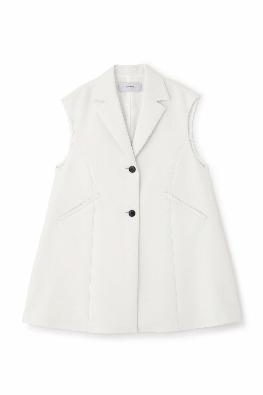 【アドーア/ADORE】のトリプルクロスジレ 人気、トレンドファッション・服の通販 founy(ファニー) 　ファッション　Fashion　レディースファッション　Ladies' Fashion Online　アウター　Coat Outerwear　ジャケット　Jackets　シンプル　Simple　ジャケット　Jacket　テーラード　Tailored　トリプル　Triple　ベスト　Vest　ボトム　Bottom　再入荷　Restock/Back In Stock/Re Arrival　定番　Standard　 other-1|ID: prp329100004596206 ipo3291000000032661982