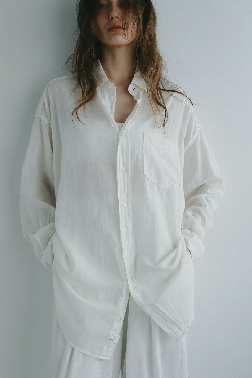 【フランク&アイリーン/Frank&Eileen】の【ETRE TOKYO×Frank&Eileen限定】MACKENZIE オーガニックボイルシャツ 人気、トレンドファッション・服の通販 founy(ファニー) 　ファッション　Fashion　レディースファッション　Fashion for Women　トップス・カットソー　Cut & Sew Tops　シャツ・ブラウス・オフィスカジュアル　Elegant Blouses & Button-Ups　コラボ　Collaboration, Collab　スリーブ　Sleeve, Long Sleeve / Short Sleeve　フロント　Front, Front Design　ロング　Long, Long-Length　ワイド　Wide, Wide Fit　other-6|ID: prp329100004597391 ipo3291000000035573525