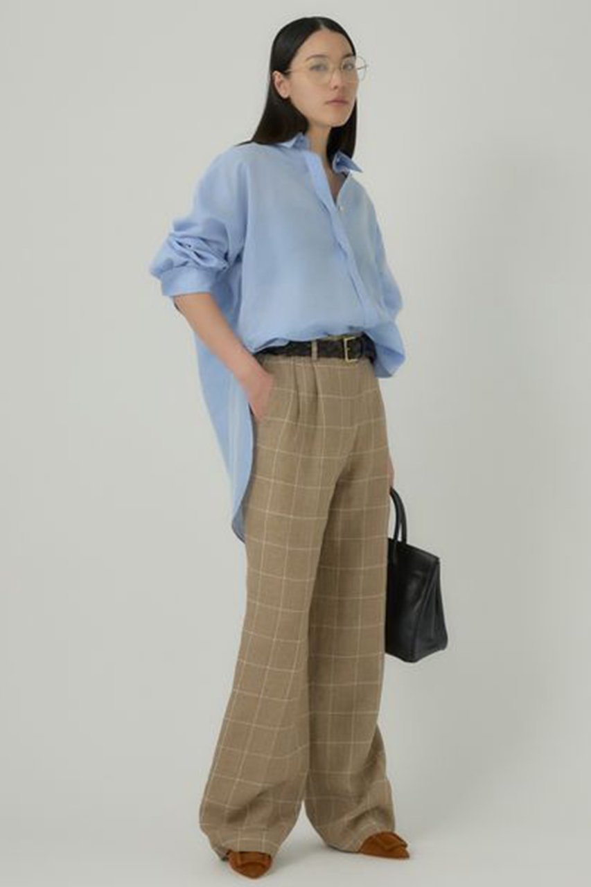 【カオス/Chaos】の【BERNARD ZINS×Chaos】別注パンツ 人気、トレンドファッション・服の通販 founy(ファニー) 　ファッション　Fashion　レディースファッション　Ladies' Fashion Online　パンツ　Pants　春　Spring　クラシック　Classic　シンプル　Simple　ストレート　Straight　スラックス　Slacks　バランス　Balance　フランス　France　別注　Special Order　マニッシュ　Mannish　リネン　Linen　ワイド　Wide　S/S・春夏　Ss・Spring/Summer　再入荷　Restock/Back In Stock/Re Arrival　夏　Summer　other-3|ID: prp329100004598319 ipo3291000000032684265