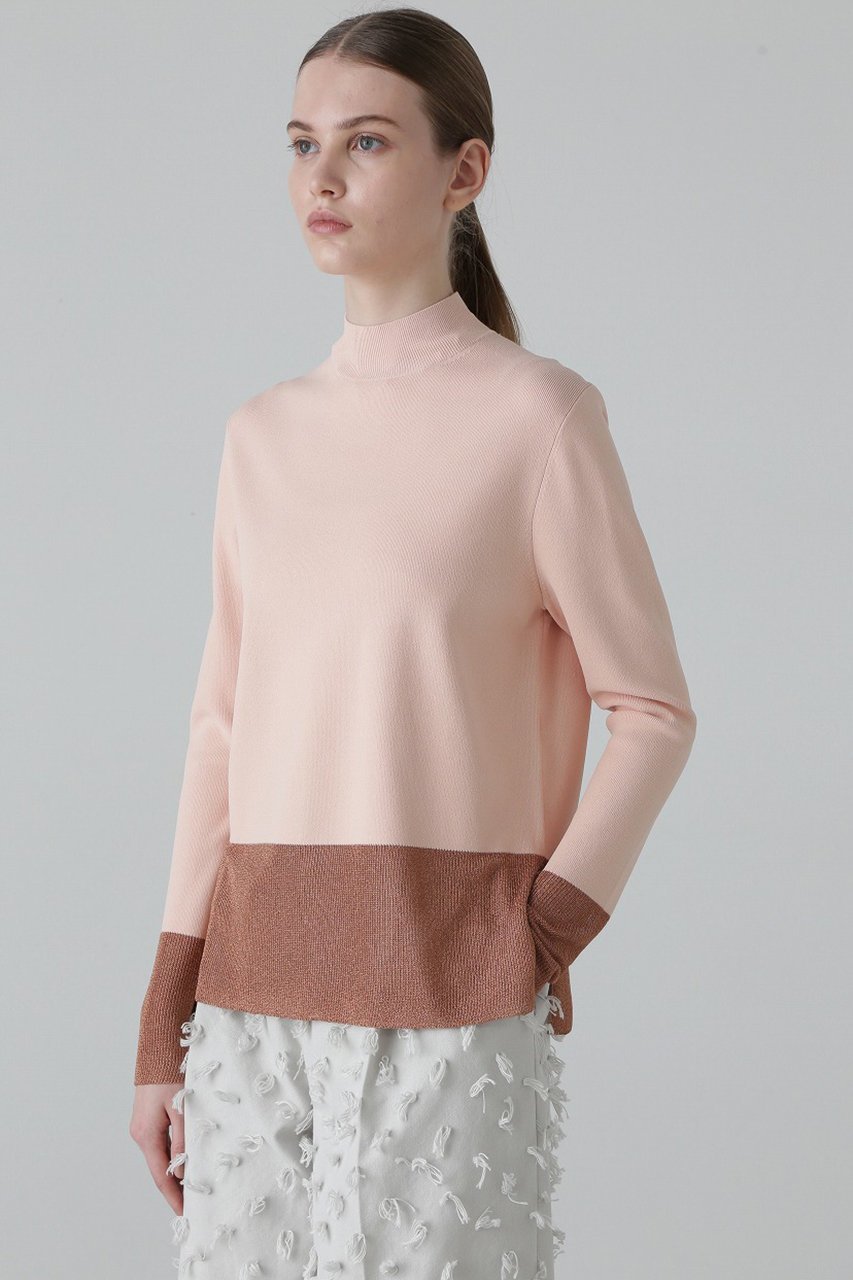 【アドーア/ADORE】のメタリックヘムニット 人気、トレンドファッション・服の通販 founy(ファニー) 　ファッション　Fashion　レディースファッション　Ladies' Fashion Online　トップス・カットソー　Tops/Tshirt　ニット　Knit Tops　プルオーバー　Pullover　アクセサリー　Accessories　シンプル　Simple　ストレッチ　Stretch　ハイネック　High Neck　メタリック　Metallic　エレガント 上品　Elegant　再入荷　Restock/Back In Stock/Re Arrival　other-2|ID: prp329100004598323 ipo3291000000032684429