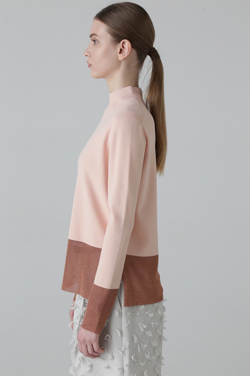 【アドーア/ADORE】のメタリックヘムニット 人気、トレンドファッション・服の通販 founy(ファニー) 　ファッション　Fashion　レディースファッション　Ladies' Fashion Online　トップス・カットソー　Tops/Tshirt　ニット　Knit Tops　プルオーバー　Pullover　アクセサリー　Accessories　シンプル　Simple　ストレッチ　Stretch　ハイネック　High Neck　メタリック　Metallic　エレガント 上品　Elegant　再入荷　Restock/Back In Stock/Re Arrival　other-3|ID: prp329100004598323 ipo3291000000032684430