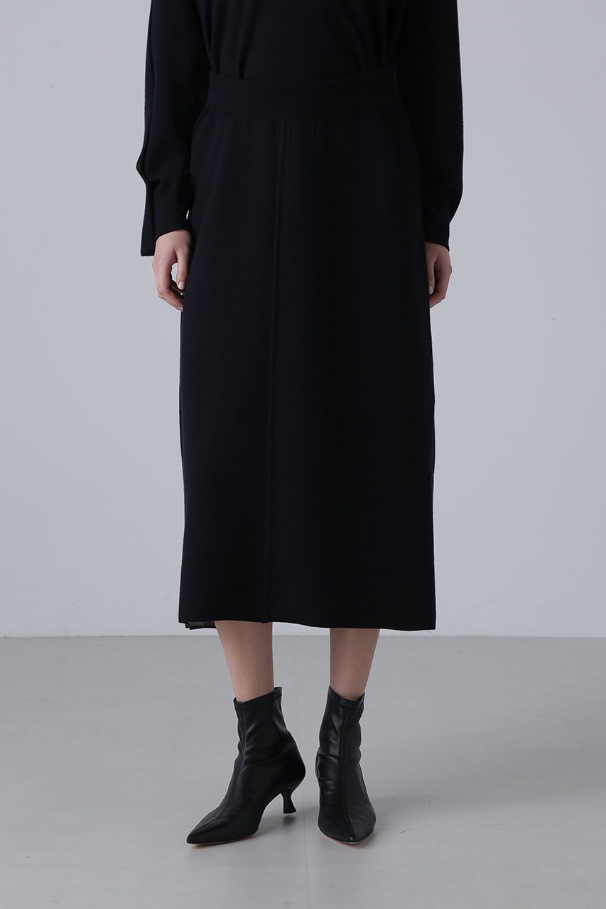 【アドーア/ADORE】のダブルニットスカート 人気、トレンドファッション・服の通販 founy(ファニー) 　ファッション　Fashion　レディースファッション　Ladies' Fashion Online　スカート　Skirt　ロングスカート　Long Skirt　おすすめ　Recommend　イエロー　Yellow　セットアップ　Set Up　フロント　Front　ロング　Long　再入荷　Restock/Back In Stock/Re Arrival　other-2|ID: prp329100004598326 ipo3291000000032684465