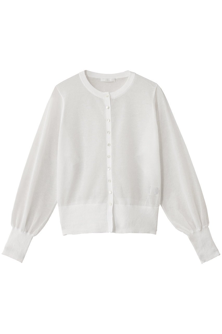 【アルアバイル/allureville】のシアーラミーカーディガン A インテリア・キッズ・メンズ・レディースファッション・服の通販 founy(ファニー) 　ファッション　Fashion　レディースファッション　Fashion for Women　トップス・カットソー　Cut & Sew Tops　ニット　Knit Tops & Sweaters　カーディガン・羽織り　Layered Style Cardigans　2025年　2025　2025-2026秋冬・A/W　Autumn/Winter 2025–26 AW25–26　おすすめ　Recommended / Our Picks　エアリー　Airy Texture　カーディガン　Cardigan, Knitwear　コンパクト　Compact, Small Size　スリーブ　Sleeve, Long Sleeve / Short Sleeve　パール　Pearl, Pearl Accent　A/W・秋冬　Autumn/Winter　羽織　Haori, Light Jacket　オフホワイト|ID: prp329100004598358 ipo3291000000033193565