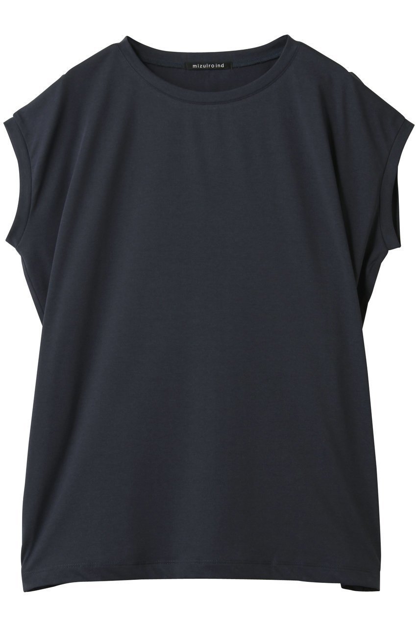 【ミズイロ インド/mizuiro ind】のfrench slv side up P/O プルオーバー インテリア・キッズ・メンズ・レディースファッション・服の通販 founy(ファニー) 　ファッション　Fashion　レディースファッション　Fashion for Women　トップス・カットソー　Cut & Sew Tops　シャツ・ブラウス・オフィスカジュアル　Elegant Blouses & Button-Ups　カジュアルプルオーバー・ニットトップス　Pullovers & Knit Tops / Casual Pullovers　ショルダー　Shoulder, Shoulder Strap　ショート　Short, Short Length　シンプル　Simple, Minimal　スリーブ　Sleeve, Long Sleeve / Short Sleeve　フレンチ　French, French Style　navy|ID: prp329100004598368 ipo3291000000032774763