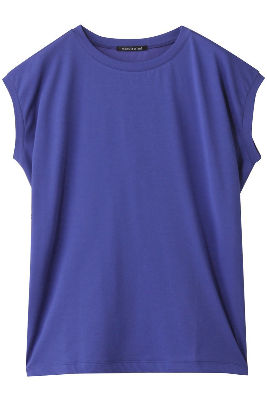 【ミズイロ インド/mizuiro ind】のfrench slv side up P/O プルオーバー インテリア・キッズ・メンズ・レディースファッション・服の通販 founy(ファニー) 　ファッション　Fashion　レディースファッション　Fashion for Women　トップス・カットソー　Cut & Sew Tops　シャツ・ブラウス・オフィスカジュアル　Elegant Blouses & Button-Ups　カジュアルプルオーバー・ニットトップス　Pullovers & Knit Tops / Casual Pullovers　ショルダー　Shoulder, Shoulder Strap　ショート　Short, Short Length　シンプル　Simple, Minimal　スリーブ　Sleeve, Long Sleeve / Short Sleeve　フレンチ　French, French Style　blue|ID: prp329100004598368 ipo3291000000033138903