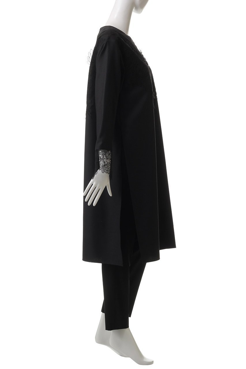 【アドーア/ADORE】のラスターストレッチロングブラウス 人気、トレンドファッション・服の通販 founy(ファニー) 　ファッション　Fashion　レディースファッション　Ladies' Fashion Online　トップス・カットソー　Tops/Tshirt　シャツ/ブラウス　Shirts/Blouses　エレガント 上品　Elegant　スリット　Slit　スリーブ　Sleeve　ツイル　Twill　レース　Race　ロング　Long　再入荷　Restock/Back In Stock/Re Arrival　other-3|ID: prp329100004598369 ipo3291000000032684921