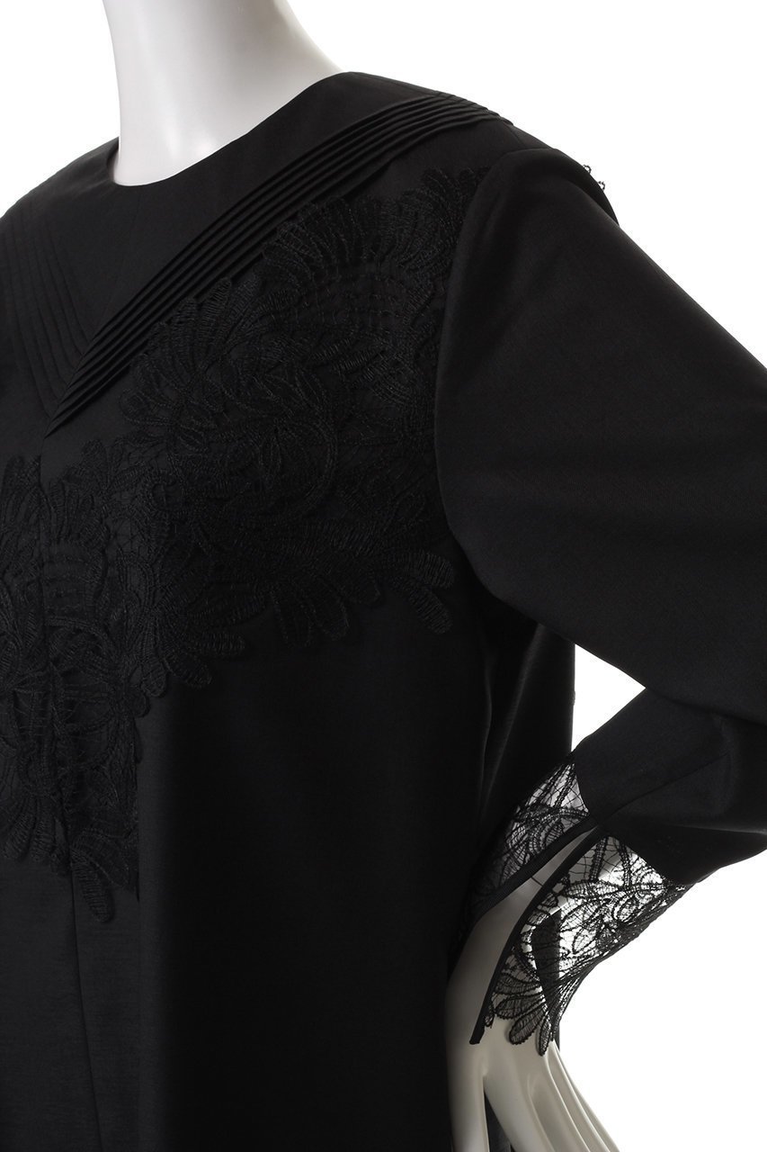【アドーア/ADORE】のラスターストレッチロングブラウス 人気、トレンドファッション・服の通販 founy(ファニー) 　ファッション　Fashion　レディースファッション　Ladies' Fashion Online　トップス・カットソー　Tops/Tshirt　シャツ/ブラウス　Shirts/Blouses　エレガント 上品　Elegant　スリット　Slit　スリーブ　Sleeve　ツイル　Twill　レース　Race　ロング　Long　再入荷　Restock/Back In Stock/Re Arrival　other-5|ID: prp329100004598369 ipo3291000000032684923