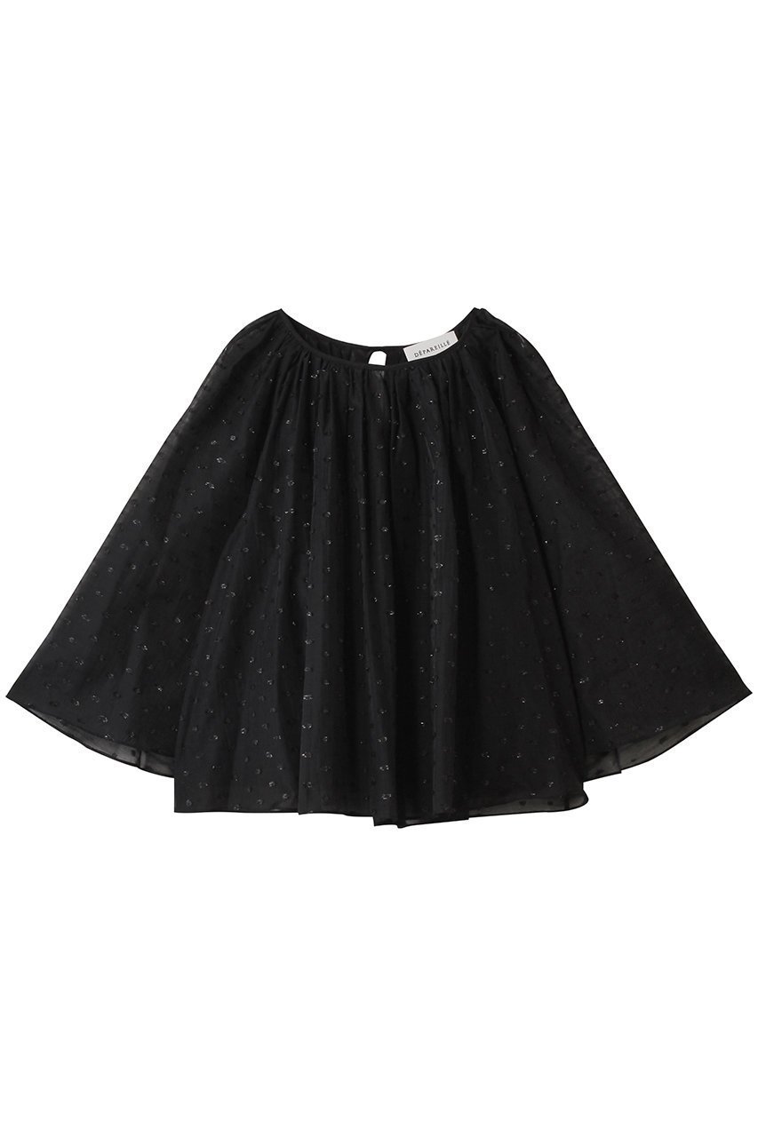 【デパリエ/DEPAREILLE】のラメジャカードブラウス インテリア・キッズ・メンズ・レディースファッション・服の通販 founy(ファニー) 　ファッション　Fashion　レディースファッション　Ladies' Fashion Online　トップス・カットソー　Tops/Tshirt　シャツ/ブラウス　Shirts/Blouses　2025年　2025　2025-2026秋冬・A/W　Aw/Autumn/Winter/Fw/Fall/2025-2026　おすすめ　Recommend　エレガント 上品　Elegant　ギャザー　Gather　シアー　Sheer　ジャカード　Jacquard　スリーブ　Sleeve　リュクス　Luxe　ロング　Long　A/W・秋冬　Aw・Autumn/Winter・Fw・Fall-Winter　ブラック|ID: prp329100004598370 ipo3291000000032684925