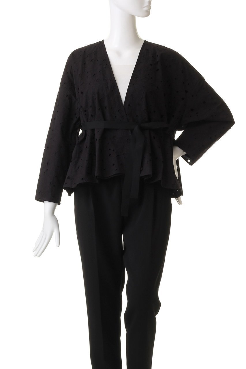 【プレインピープル/PLAIN PEOPLE】のレースショートジャケット 人気、トレンドファッション・服の通販 founy(ファニー) 　ファッション　Fashion　レディースファッション　Ladies' Fashion Online　アウター　Coat Outerwear　ジャケット　Jackets　ショート　Short　ジャケット　Jacket　ストレート　Straight　モダン　Modern　リボン　Ribbon　レース　Race　other-2|ID: prp329100004599304 ipo3291000000032693997