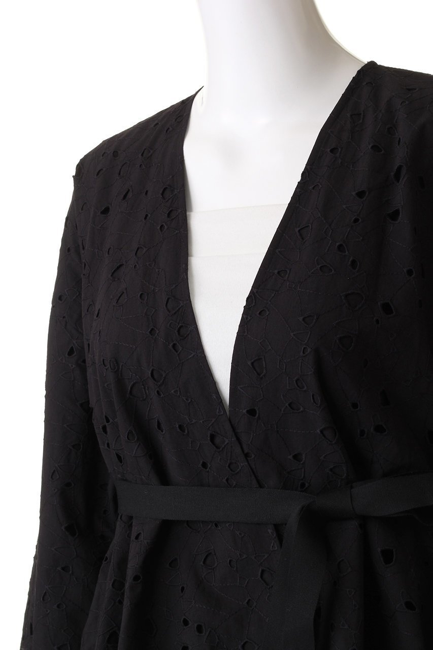 【プレインピープル/PLAIN PEOPLE】のレースショートジャケット 人気、トレンドファッション・服の通販 founy(ファニー) 　ファッション　Fashion　レディースファッション　Ladies' Fashion Online　アウター　Coat Outerwear　ジャケット　Jackets　ショート　Short　ジャケット　Jacket　ストレート　Straight　モダン　Modern　リボン　Ribbon　レース　Race　other-5|ID: prp329100004599304 ipo3291000000032694000