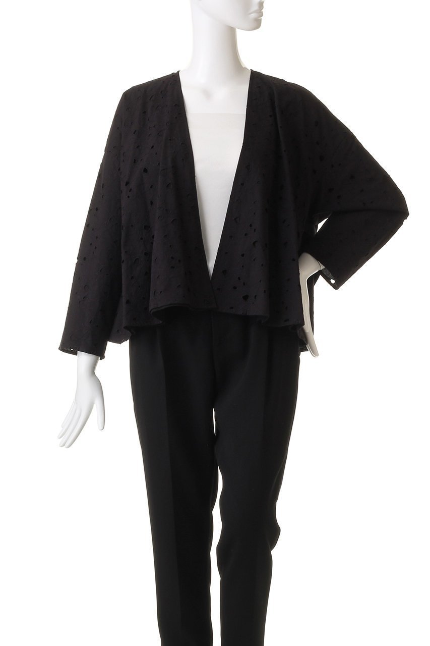 【プレインピープル/PLAIN PEOPLE】のレースショートジャケット 人気、トレンドファッション・服の通販 founy(ファニー) 　ファッション　Fashion　レディースファッション　Ladies' Fashion Online　アウター　Coat Outerwear　ジャケット　Jackets　ショート　Short　ジャケット　Jacket　ストレート　Straight　モダン　Modern　リボン　Ribbon　レース　Race　other-7|ID: prp329100004599304 ipo3291000000032694002