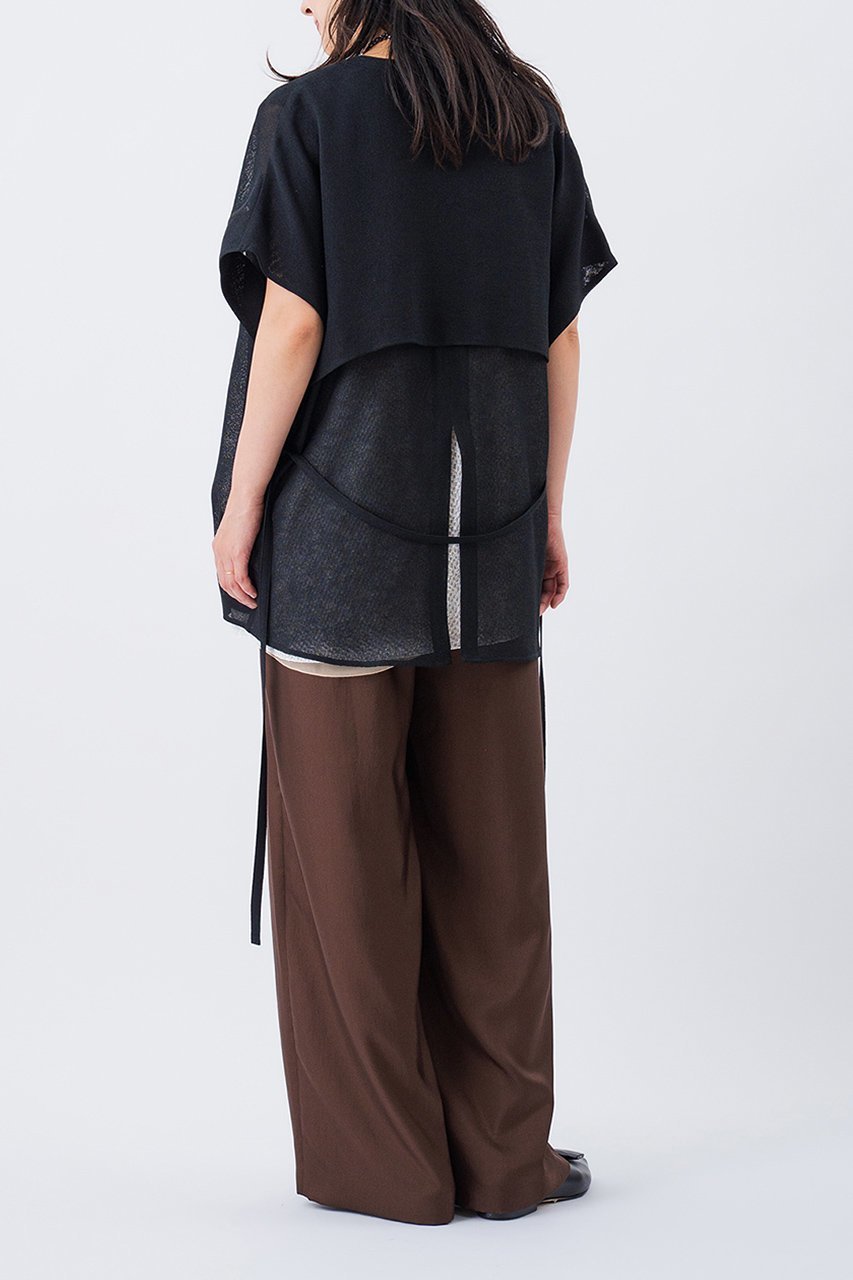 【スタニングルアー/STUNNING LURE】のメッシュハオリブラウス 人気、トレンドファッション・服の通販 founy(ファニー) 　ファッション　Fashion　レディースファッション　Fashion for Women　トップス・カットソー　Cut & Sew Tops　シャツ・ブラウス・オフィスカジュアル　Elegant Blouses & Button-Ups　シアー　Sheer, See-Through　ショート　Short, Short Length　シンプル　Simple, Minimal　スタイリッシュ　Stylish, Fashionable　スリーブ　Sleeve, Long Sleeve / Short Sleeve　メッシュ　Mesh, Net Fabric　新作・新入荷　New Arrivals / New In　other-8|ID: prp329100004599306 ipo3291000000032694031