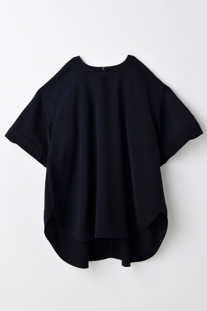 【エンフォルド/ENFOLD】のWING-SLEEVES PULLOVER/プルオーバー インテリア・キッズ・メンズ・レディースファッション・服の通販 founy(ファニー) 　ファッション　Fashion　レディースファッション　Fashion for Women　トップス・カットソー　Cut & Sew Tops　シャツ・ブラウス・オフィスカジュアル　Elegant Blouses & Button-Ups　カジュアルプルオーバー・ニットトップス　Pullovers & Knit Tops / Casual Pullovers　ショート　Short, Short Length　スリーブ　Sleeve, Long Sleeve / Short Sleeve　バランス　Balance, Style Balance　フロント　Front, Front Design　ボトム　Bottoms, Lower Wear　ラウンド　Round, Round Neck　ダークネイビー|ID: prp329100004599333 ipo3291000000035613738