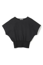 【アンクレイヴ/uncrave】のダブルフェイスジャージ ドルマンスリーブリブトップス ブラック|ID: prp329100004599340 ipo3291000000032694430