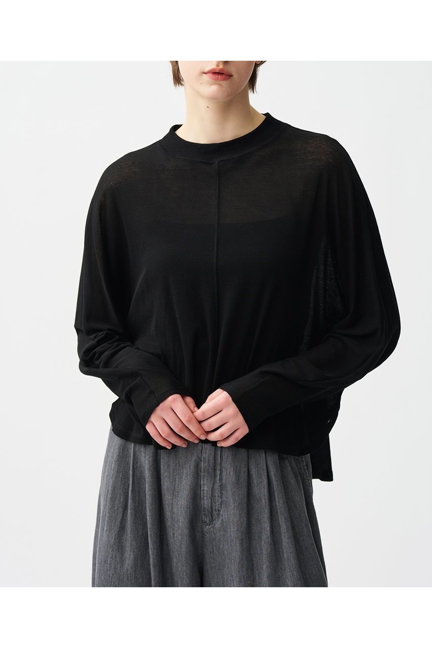 【アンクレイヴ/uncrave】のシアーハイツイストリブ ドルマントップス 人気、トレンドファッション・服の通販 founy(ファニー) 　ファッション　Fashion　レディースファッション　Ladies' Fashion Online　トップス・カットソー　Cut & Sew Tops　ニット　Knit Tops & Sweaters　プルオーバー　Pullovers　イレギュラー　Irregular　グラデーション　Gradation　シアー　Sheer　NEW・新作・新着・新入荷　New Arrivals　other-5|ID: prp329100004599341 ipo3291000000032694443