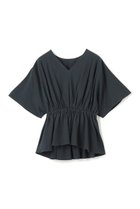 【アンクレイヴ/uncrave】のコットンリネンボイル ペプラムブラウス ブラック|ID: prp329100004599350 ipo3291000000032694487