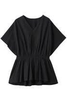 【アンクレイヴ/uncrave】のコットンリネンボイル ペプラムブラウス ブラック|ID: prp329100004599350 ipo3291000000036392131