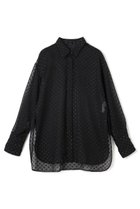 【アンクレイヴ/uncrave】のシアードットジャガード ブラウス ブラック|ID: prp329100004599351 ipo3291000000032694491