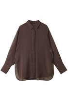 【アンクレイヴ/uncrave】のシアードットジャガード ブラウス 人気、トレンドファッション・服の通販 founy(ファニー) ファッション Fashion レディースファッション Fashion for Women トップス・カットソー Cut & Sew Tops シャツ・ブラウス・オフィスカジュアル Elegant Blouses & Button-Ups カフス Cuff Design シアー Sheer, See-Through シンプル Simple, Minimal スリーブ Sleeve, Long Sleeve / Short Sleeve ドット Polka Dot, Dot Pattern ロング Long, Long-Length 羽織 Haori, Light Jacket thumbnail ブラウン|ID: prp329100004599351 ipo3291000000035613749