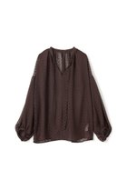 【アンクレイヴ/uncrave】のシアードットジャガード ブラウス ブラウン|ID: prp329100004599352 ipo3291000000032694497
