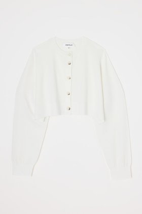 【エンフォルド/ENFOLD】 HALF-CIRCLE CARDIGAN/カーディガン人気、トレンドファッション・服の通販 founy(ファニー) ファッション Fashion レディースファッション Fashion for Women トップス・カットソー Cut & Sew Tops ニット Knit Tops & Sweaters カーディガン・羽織り Layered Style Cardigans カーディガン Cardigan, Knitwear ショート Short, Short Length タンク Tank Top, Sleeveless Top ルーズ Loose, Oversized 新作・新入荷 New Arrivals / New In |ID:prp329100004599356