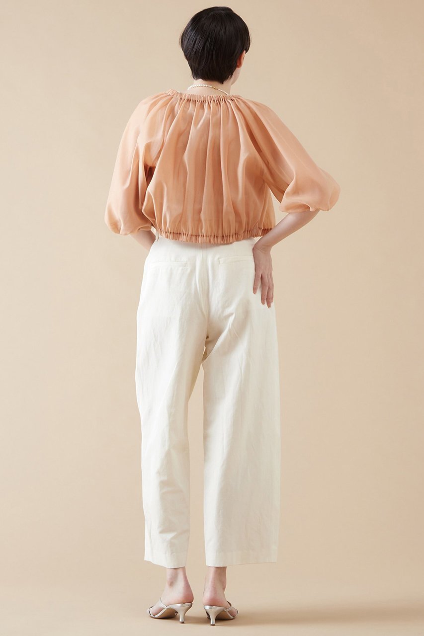 【マルティニーク/martinique】の2WAYクロップドブラウス 人気、トレンドファッション・服の通販 founy(ファニー) 　ファッション　Fashion　レディースファッション　Ladies' Fashion Online　トップス・カットソー　Cut & Sew Tops　シャツ/ブラウス　Elegant Blouses & Button-Ups　おすすめ　Recommend　ギャザー　Gather　シアー　Sheer　ショート　Short　スリーブ　Sleeve　トレンド　Trend　バランス　Balance　フロント　Front　リボン　Ribbon　リラックス　Relax　ワイド　Wide　再入荷　Restock/Back In Stock/Re Arrival　羽織　Haori　other-4|ID: prp329100004599362 ipo3291000000032694575