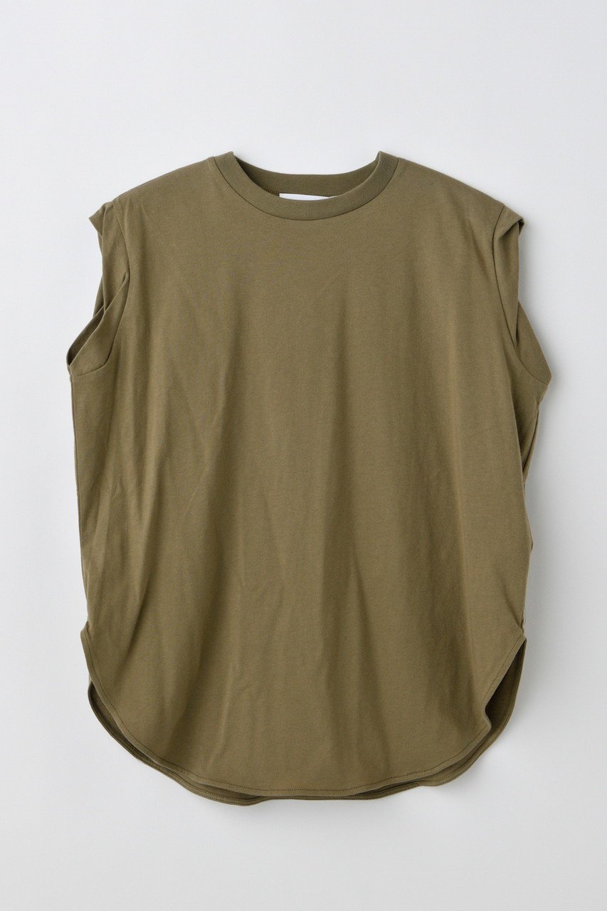【ナゴンスタンス/nagonstans】のround-hem tank top/タンクトップ インテリア・キッズ・メンズ・レディースファッション・服の通販 founy(ファニー) 　ファッション　Fashion　レディースファッション　Ladies' Fashion Online　トップス・カットソー　Tops/Tshirt　キャミソール / ノースリーブ　No Sleeves　シャツ/ブラウス　Shirts/Blouses　ロング / Tシャツ　T-Shirts　カットソー　Cut and Sewn　キャミソール　Camisole　タンク　Tank　バランス　Balance　ラウンド　Round　ルーズ　Loose　NEW・新作・新着・新入荷　New Arrivals　Sand|ID: prp329100004599368 ipo3291000000032694663