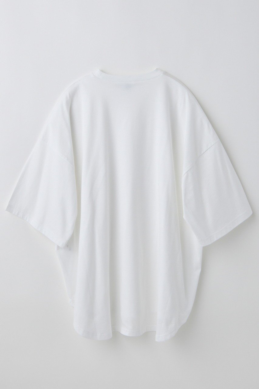 【ナゴンスタンス/nagonstans】のcurve-hem t-shirt/Tシャツ 人気、トレンドファッション・服の通販 founy(ファニー) 　ファッション　Fashion　レディースファッション　Ladies' Fashion Online　トップス・カットソー　Cut & Sew Tops　シャツ/ブラウス　Elegant Blouses & Button-Ups　ロング / Tシャツ　Longline T-Shirts & Tees　カットソー　Tops & T-Shirts　ショート　Short　スクエア　Square　スリット　Slit　スリーブ　Sleeve　バランス　Balance　ルーズ　Loose　定番　Standard　NEW・新作・新着・新入荷　New Arrivals　other-2|ID: prp329100004599371 ipo3291000000032694676